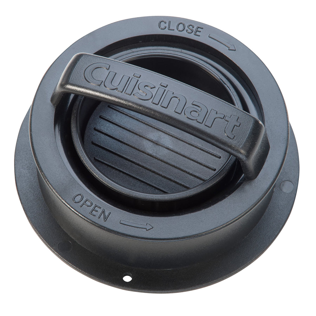 Cuisinart 3-in-1 stuffed burger press top view for even patty shaping.