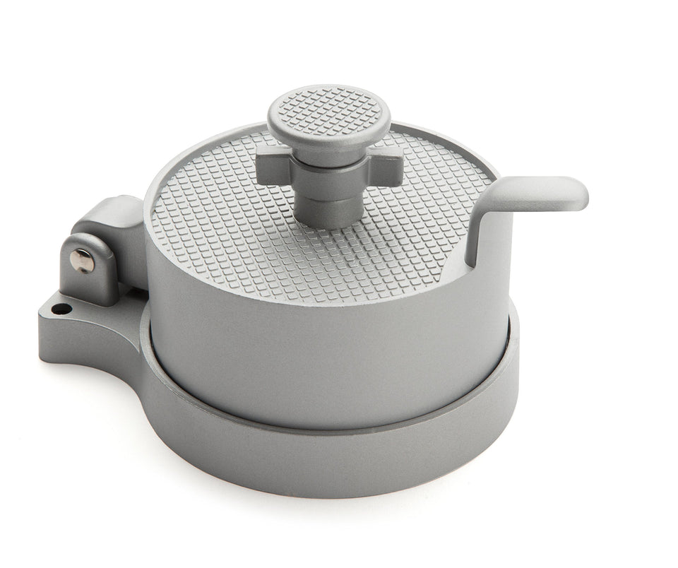 Cuisinart adjustable burger press with thickness dial for customizable patties.