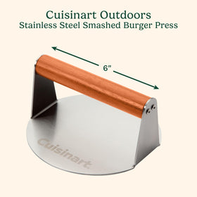 Cuisinart burger press stainless steel construction for durable, even pressure