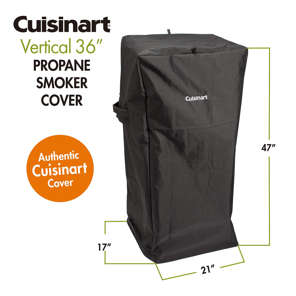 Cuisinart CGC-10244 cover closeup shows secure velcro straps
