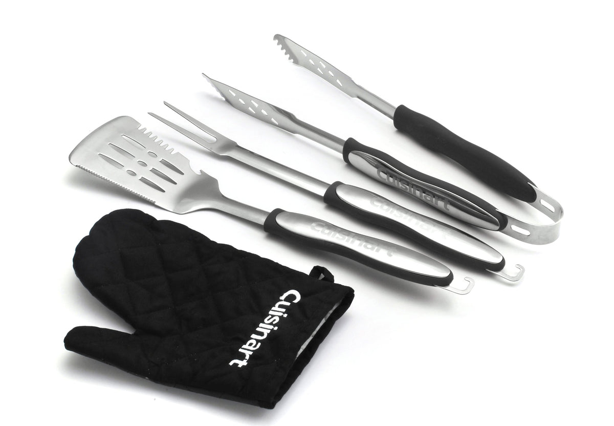 Cuisinart CGS-134BL spatula with grill glove for safe, precise flipping