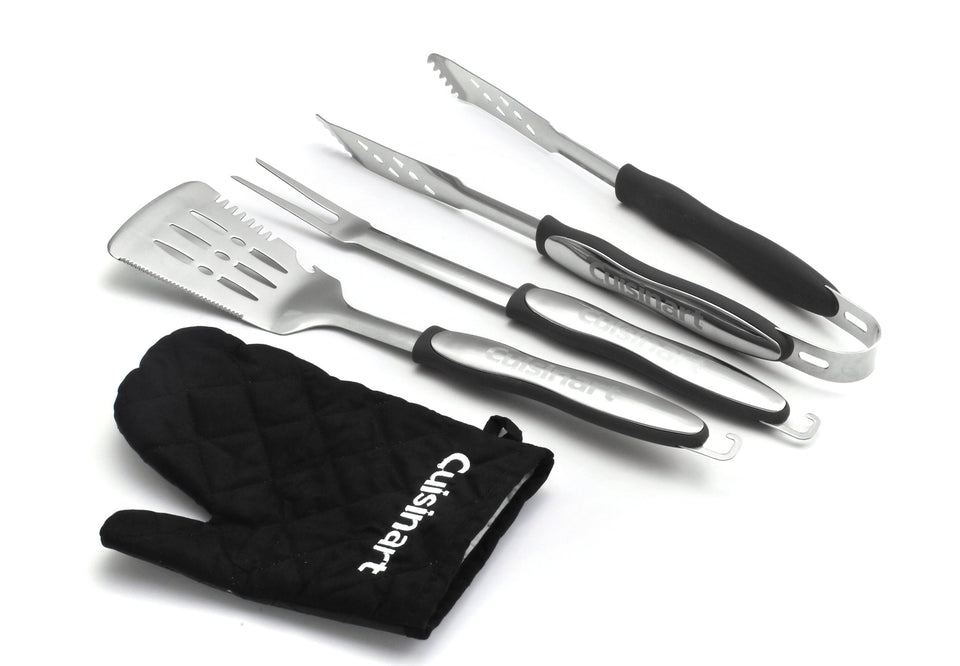Cuisinart CGS-134BL spatula with grill glove for safe, precise flipping