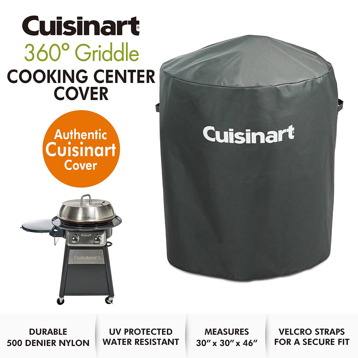 UV-protected, water-resistant shell keeps the CGG-888 griddle ready for outdoor use.