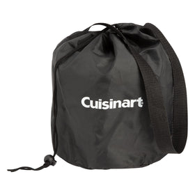 Camping setup featuring Cuisinart Cleanburn smokeless fire pit