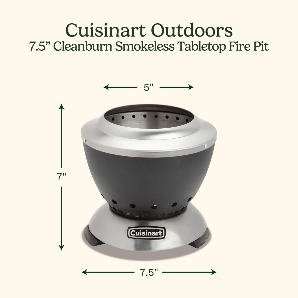 Cuisinart Cleanburn dual-fuel option with pellets ready for use