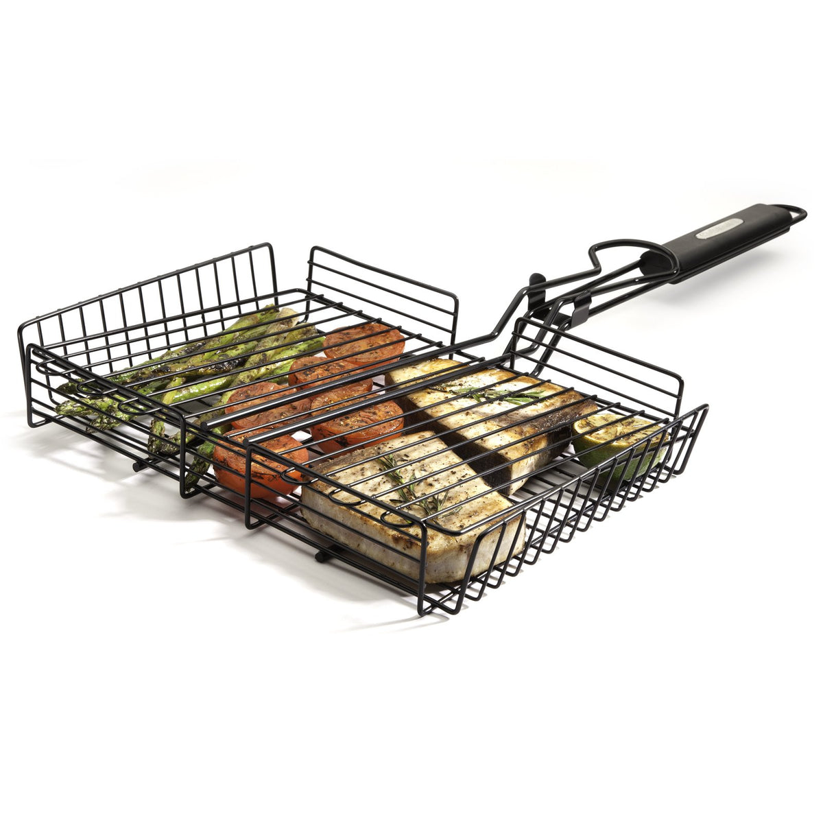 Cuisinart CNTB-422 Simply Grilling Basket nonstick coating promotes easy food release and quick cleanup