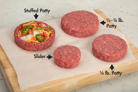 Cuisinart CSBP-200 slider patty prep demonstrates even, uniform sliders