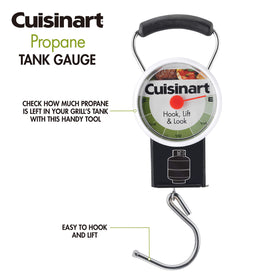 Cuisinart CTG-120 rubberized handle for secure grip while using the gauge