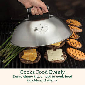 Cuisinart fits grills, griddles, skillets, and stovetops for versatile cooking.