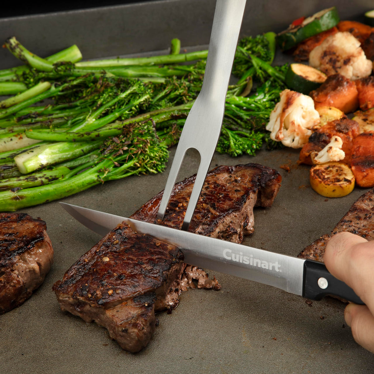 Cuisinart griddle scraper for easy cleanup after cooking