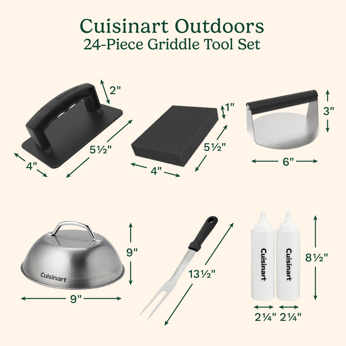 Cuisinart griddle tongs with sturdy grip for sizzling sears
