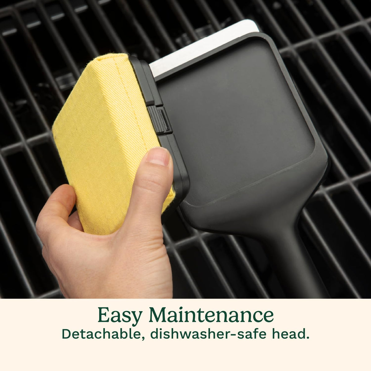 Cuisinart Grill Renew center knob aids control during tough cleaning.