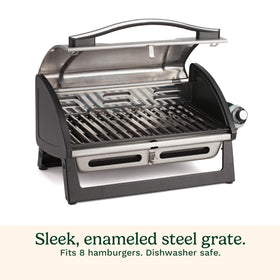 Grillster 8000 BTU burner heats quickly for fast searing