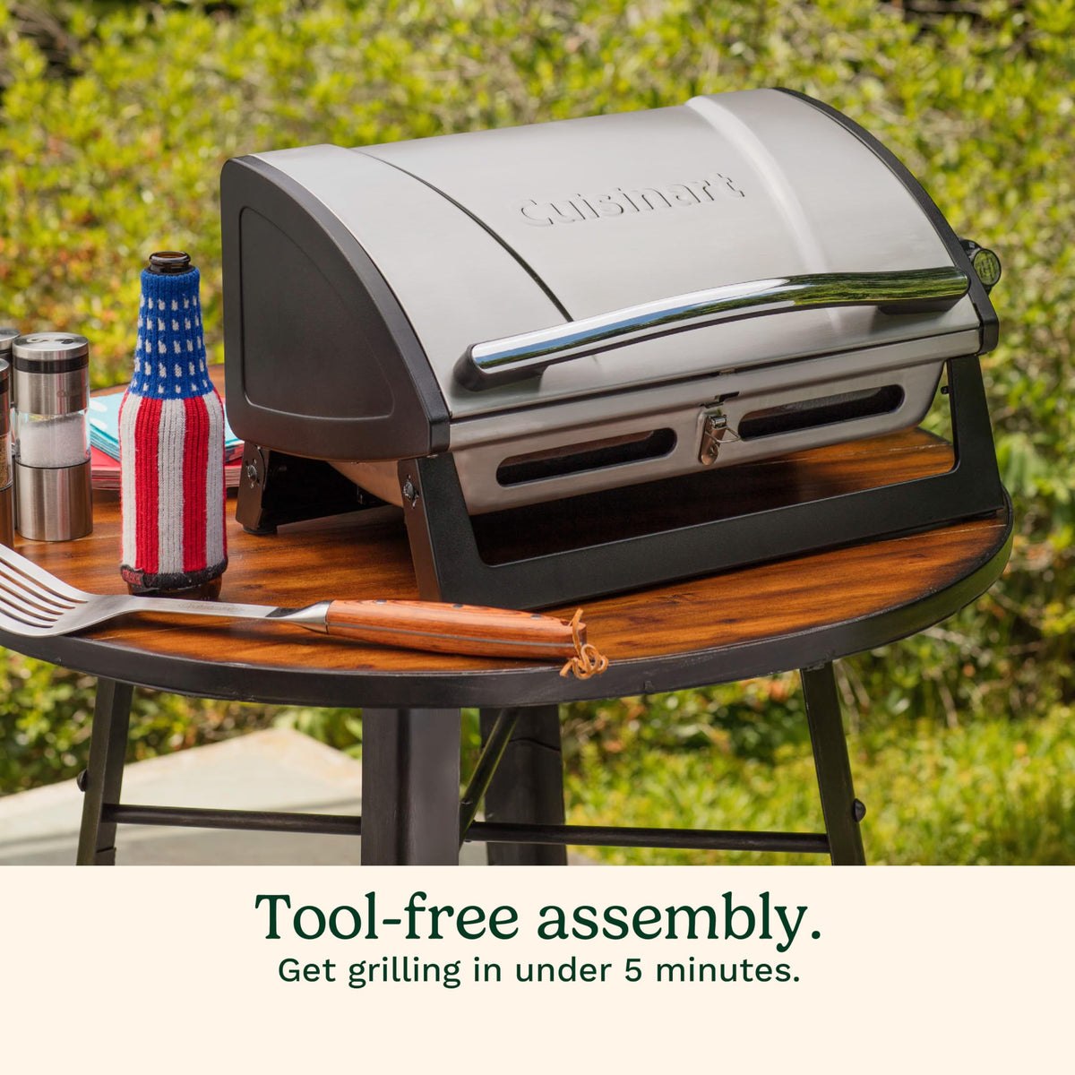 Compact dimensions of the Grillster suitable for small balconies and patios