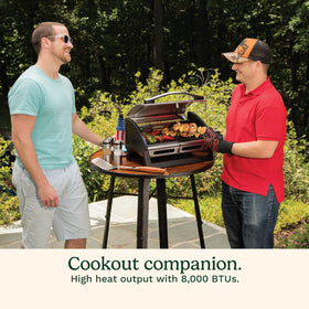 Durable stainless steel body of the Grillster for outdoor durability