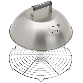 Cuisinart melting dome 12.25-inch enables even cheese melting on burgers and quesadillas.