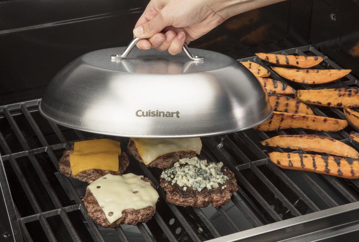 Cuisinart melting dome in stainless steel built for years of grilling