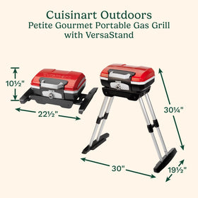 Cuisinart Petite Gourmet with 150 sq in cooking area ideal for family meals on the go.