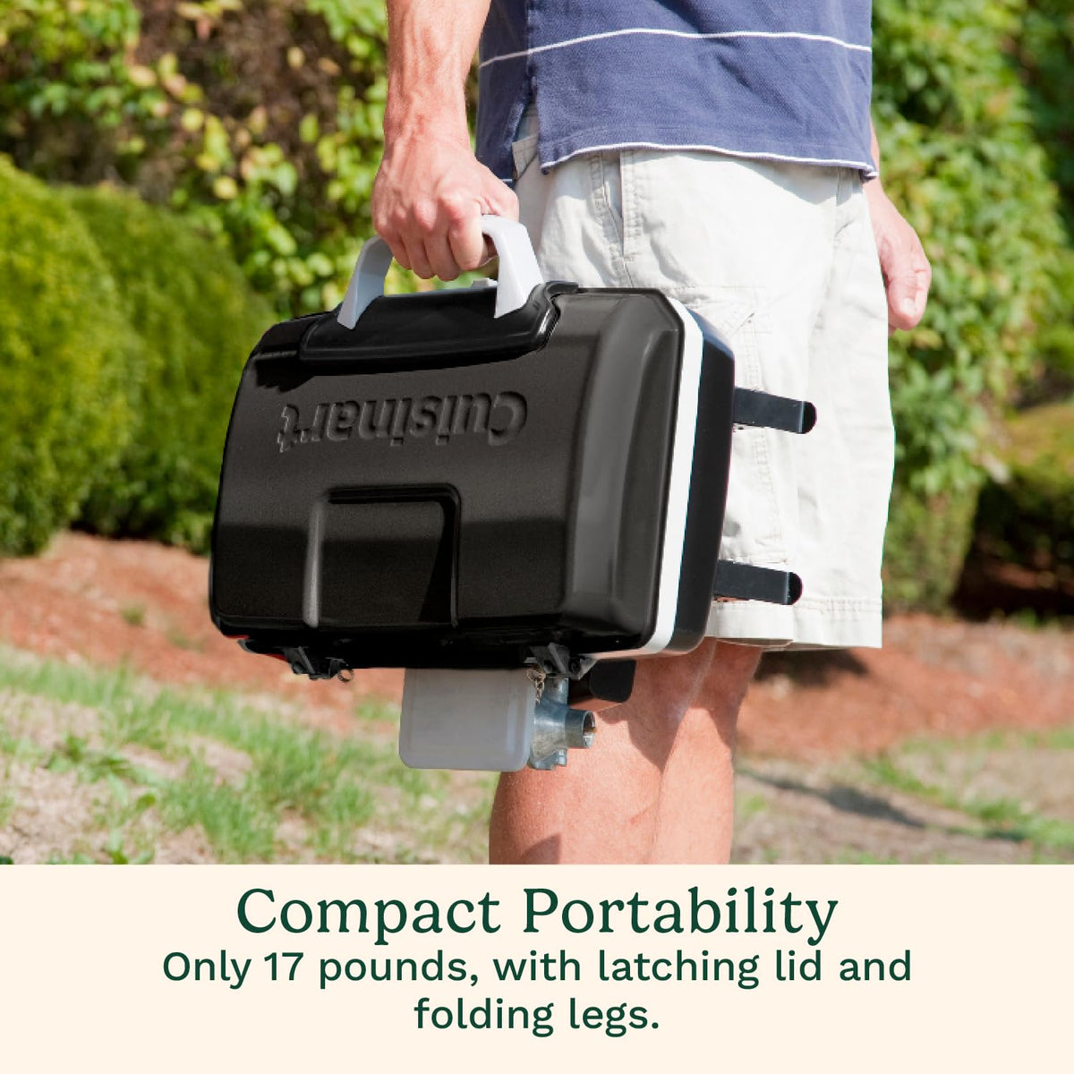 Cuisinart Petite Gourmet dishwasher-safe grates simplify cleanup after grilling