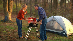 Cuisinart Petite Gourmet folds to a compact size for easy transport on trips.