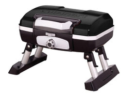 Cuisinart Petite Gourmet portable grill on tabletop for easy camping meals