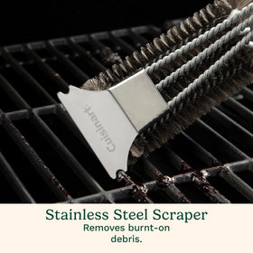 Cuisinart stainless scraper for heavy-duty grill cleaning
