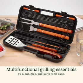 Cuisinart wooden handle grill brush for efficient grate cleaning