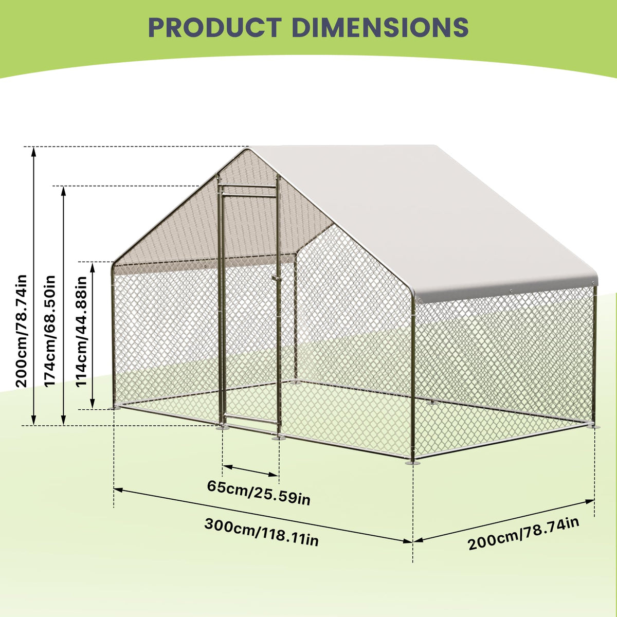 CuisinSmart galvanized steel frame resists rust in outdoor conditions.