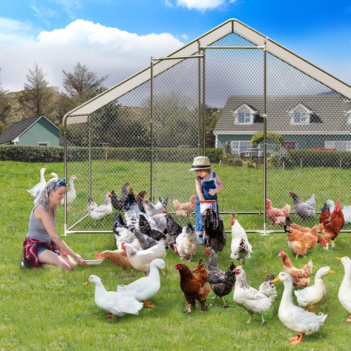 CuisinSmart spacious coop suits multiple birds for comfortable cohabitation.