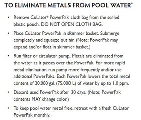 CuLator PowerPak 1.0 designed for residential pools and spas up to 20,000 gallons.