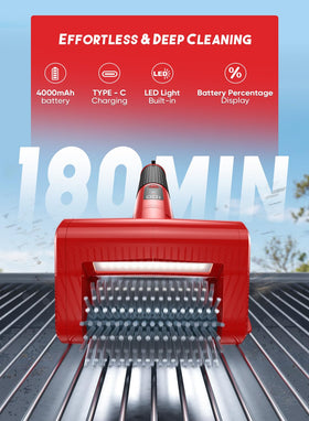 CuLiDing LED-lit cordless grill cleaner for nighttime barbecue sessions.