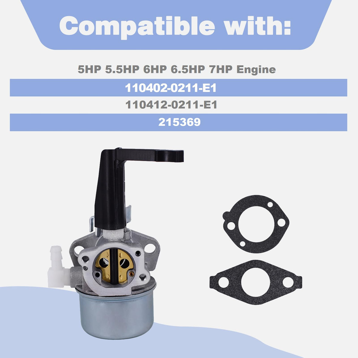 CULMKARI carburetor kit components spread neatly for easy selection and replacement.