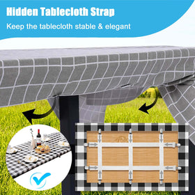 CUNGLIN adjustable-elastic strap clip fits thick-table edges securely