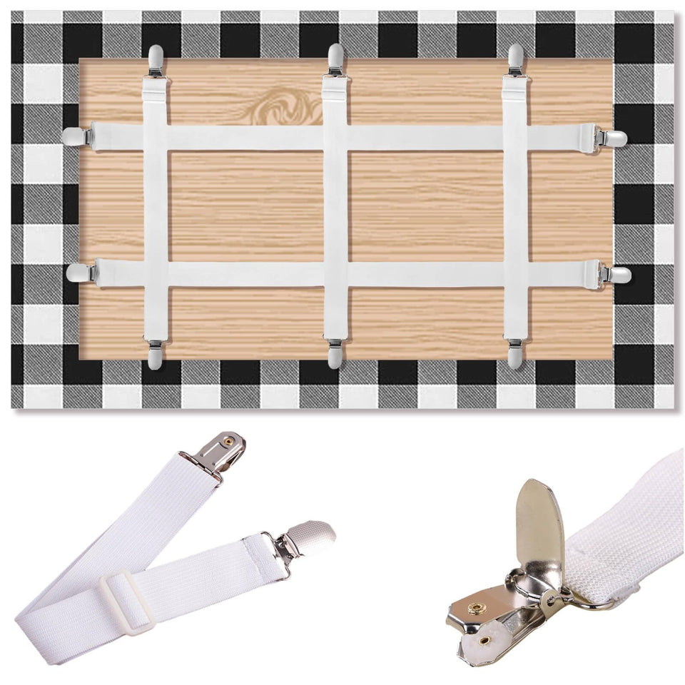 CUNGLIN hidden-strap tablecloth clip securing a neat dining setup