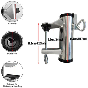 Cunguv heavy-duty bench clip gripping a bench edge for versatile mounting