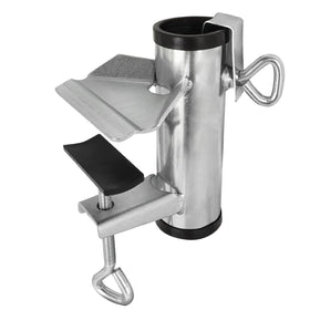 Cunguv upgrade umbrella clamp stand securing a patio pole for shade