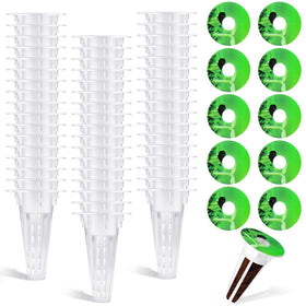 Cunhill hydroponic 0.5 inch white planting basket for easy root growth.