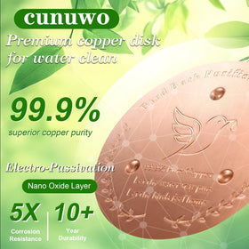 Cunuwo 1mm thick copper disk emphasizes durability for outdoor use.