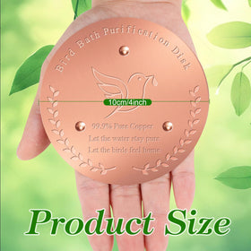 Cunuwo bird-friendly disk adds a simple copper element to your setup.