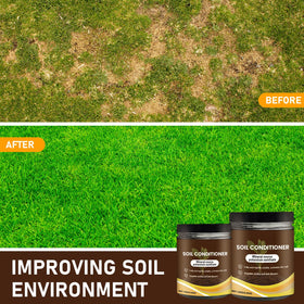 Cuoct Liquid Fertilizer drops illustrate soil nourishment for seedlings