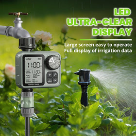 Curety Sprinkler Timer battery indicator shows remaining power clearly.