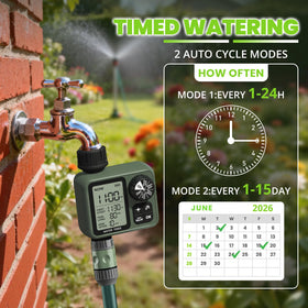 Curety Sprinkler Timer large display used for simple watering setup.