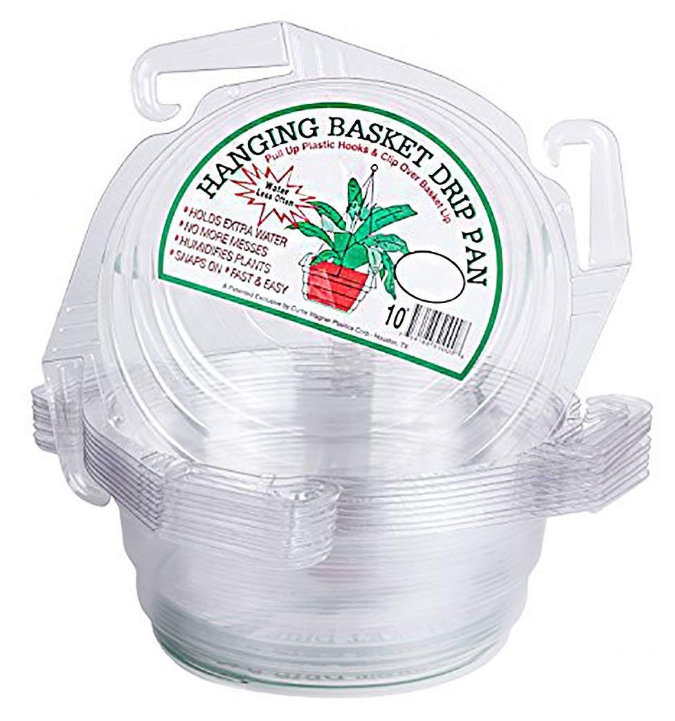 Curtis Wagner 10-inch drip pan saucer installation with hooks over basket lip.
