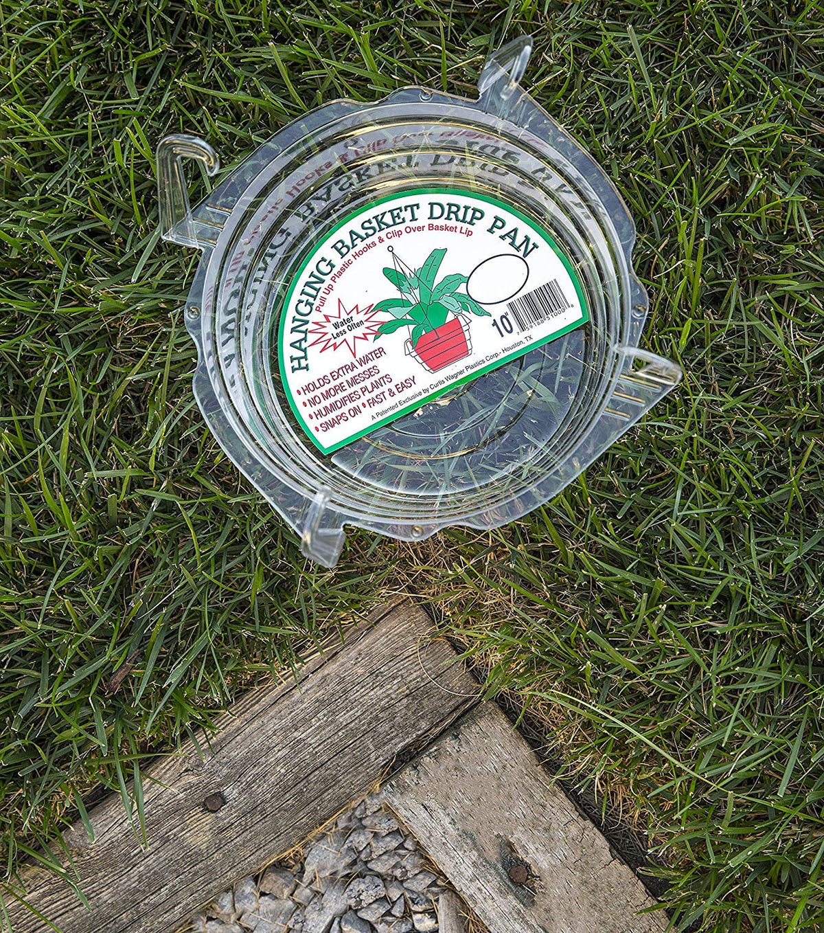 Curtis Wagner drip pan saucer side view highlights depth and fit.