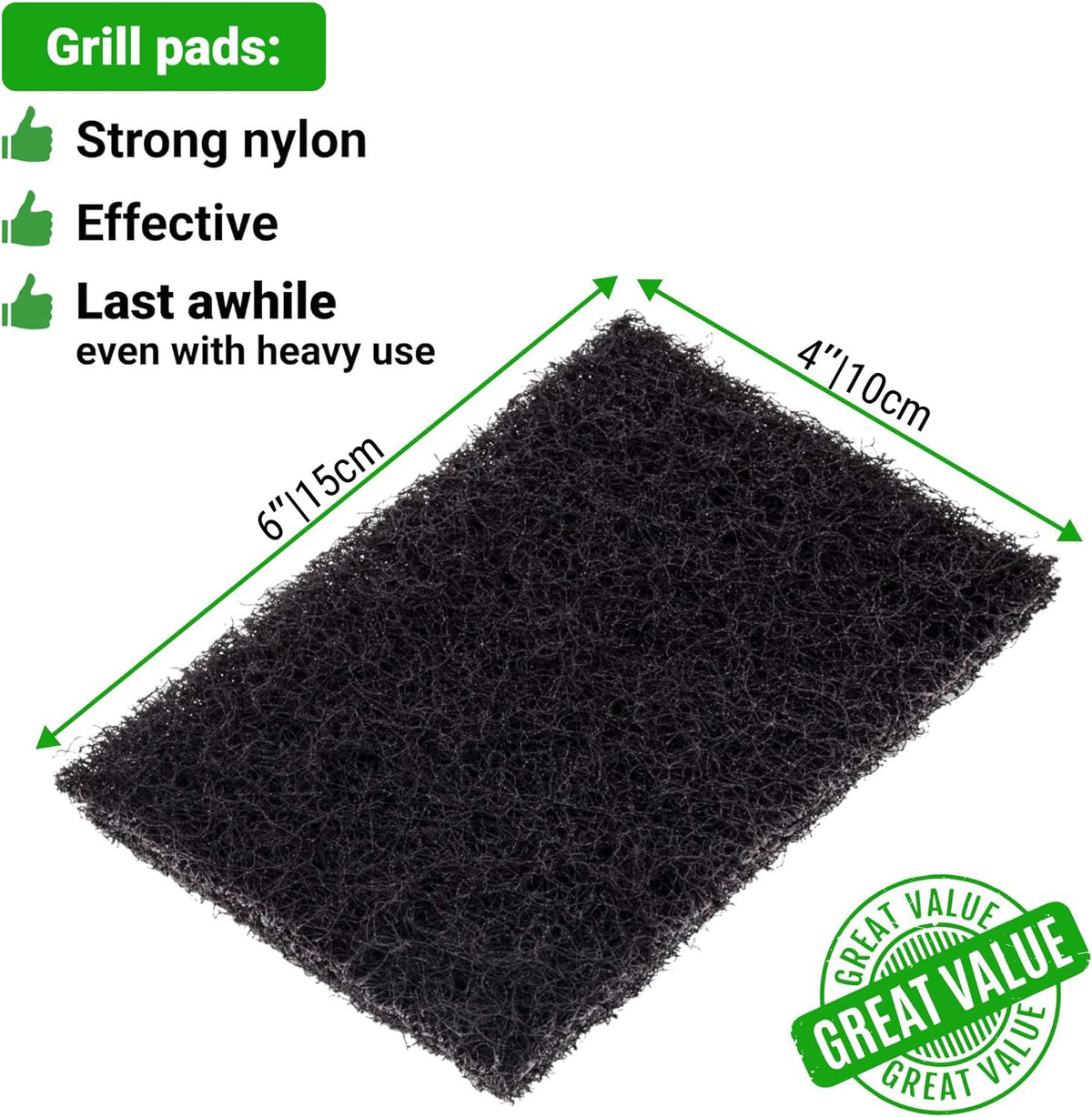 CUSINIUM grill screen holder close-up emphasizes burn-safe cleaning.