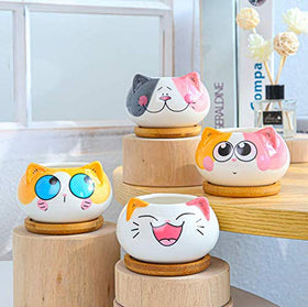 Cuteforyou cat pot decorating living room or workspace