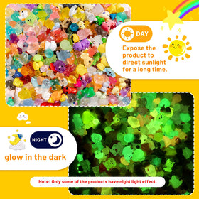 Cuteseven glow dark resin animal figures brighten displays
