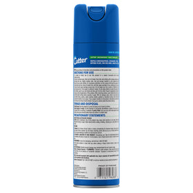 Cutter Backwoods aerosol spray in use during outdoor activity for extended bug protection.