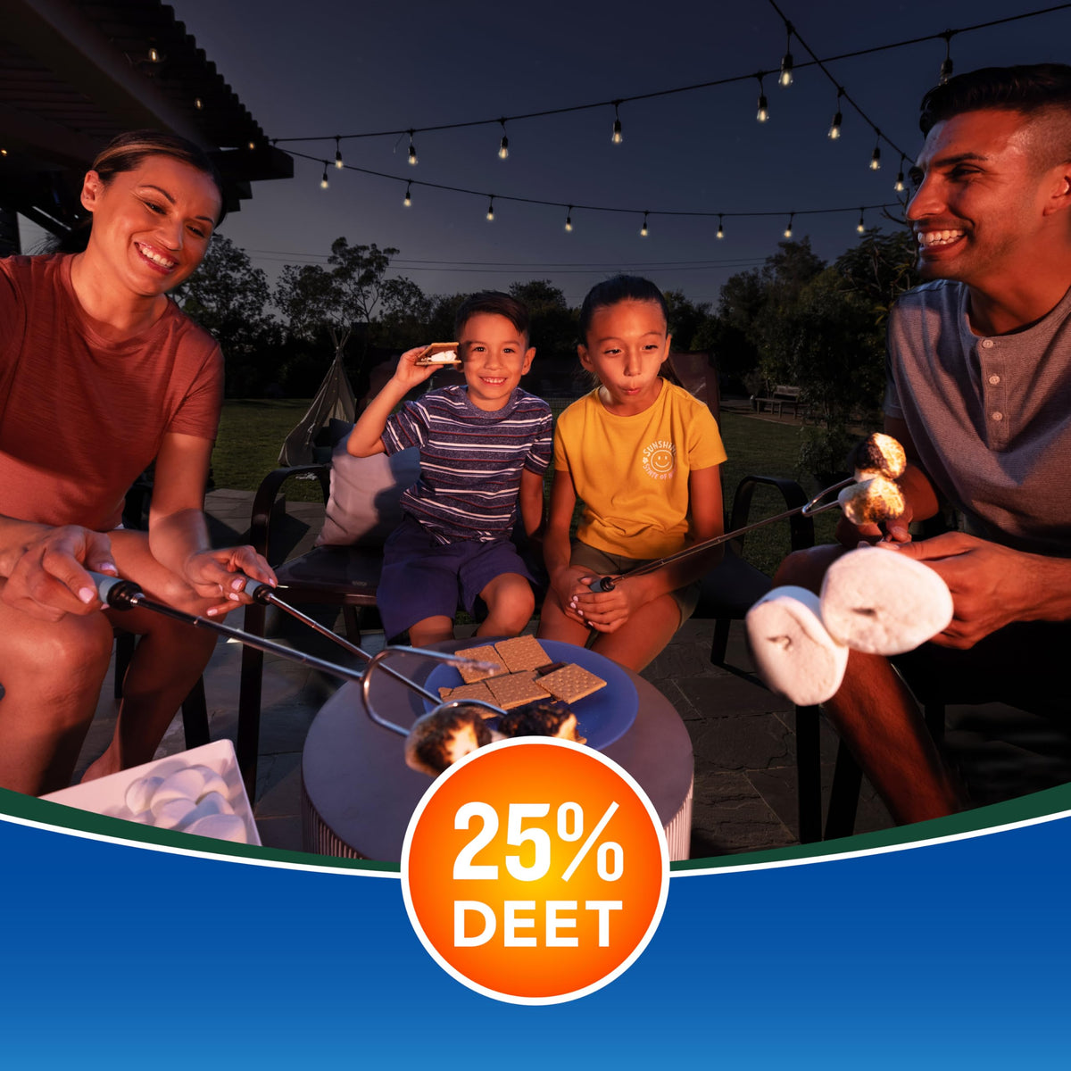 Cutter Backwoods outdoor spray with sweat-resistant protection.