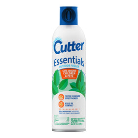 Cutter Essentials Outdoor Fogger bottle ready for backyard use; kills mosquitoes on contact.